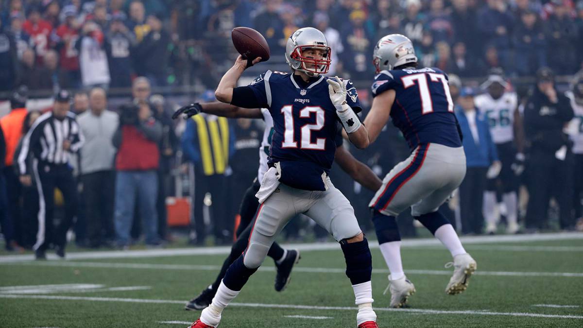 Tom Brady en partido con Patriots