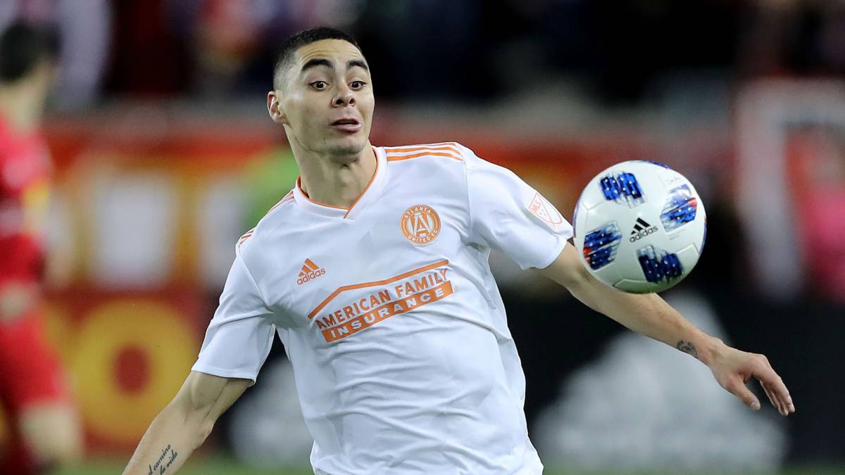 Miguel Almirón, new player of Newcastle with his former team Atlanta United