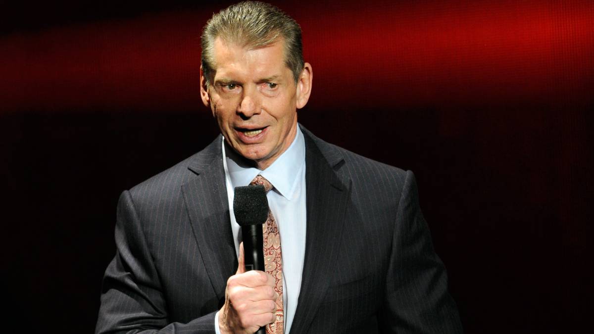Vince McMahon en conferencia de WWE