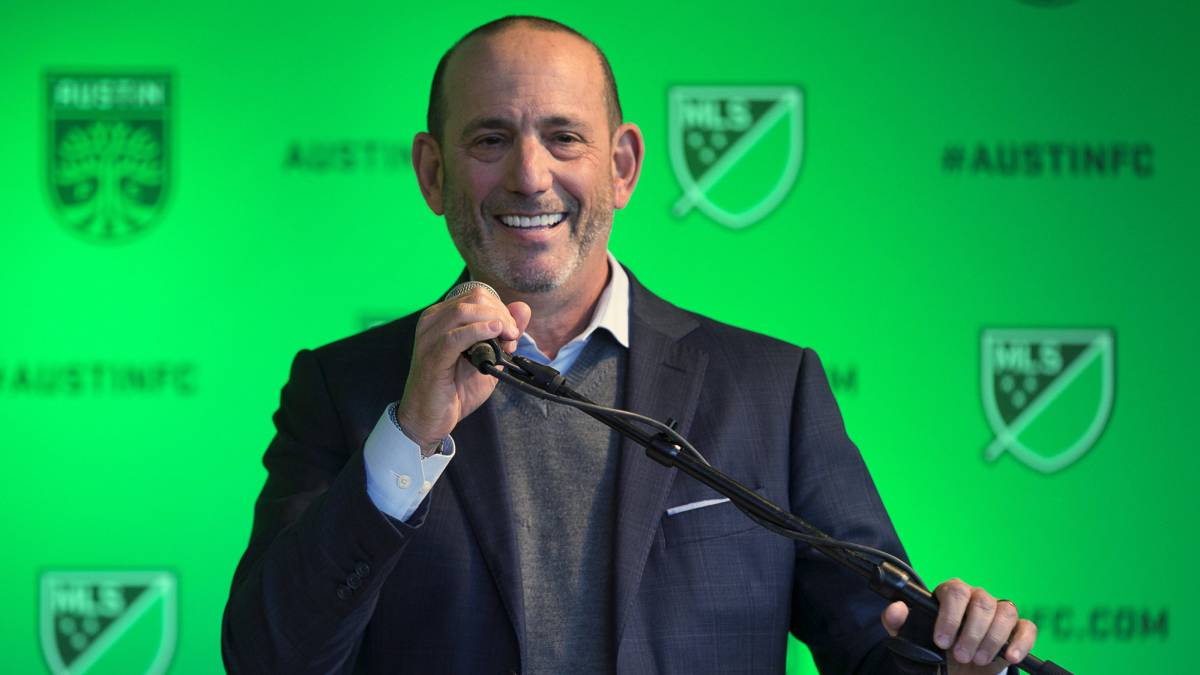 Major League Soccer Commissioner Don Garber announces that Austin will be an expansion franchise for the 2021 season, in Austin, Texas. Garber's contract has been extended by league owners for five years through 2023