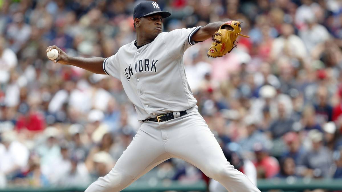 Severino lanzando con Yankees
