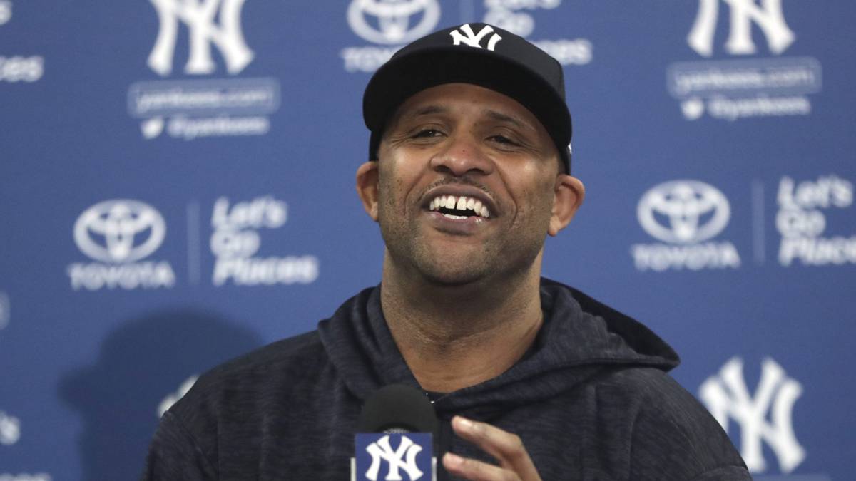 CC Sabathia en conferencia de prensa