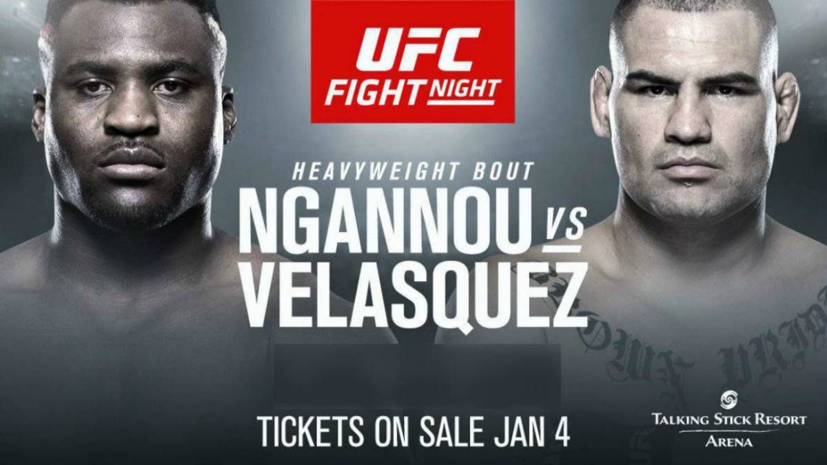 Tras poco más de dos años de ausencia, Caín Velásquez regresa al octágono de la UFC para medirse al camerunés Francis Ngannou.