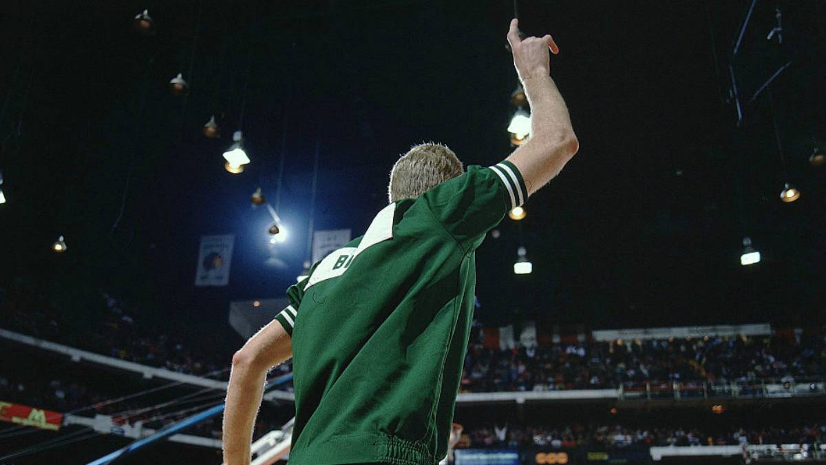 Larry Bird en el concurso de triples de 1988