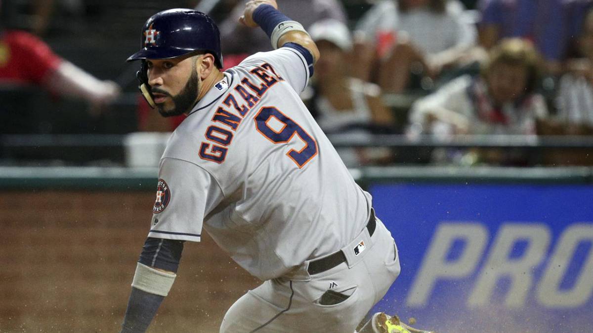 Marwin González con los Astros