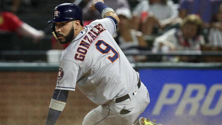 Marwin González con los Astros