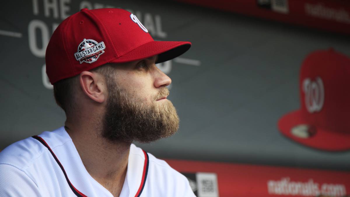 Bryce Harper en partido de los Nationals