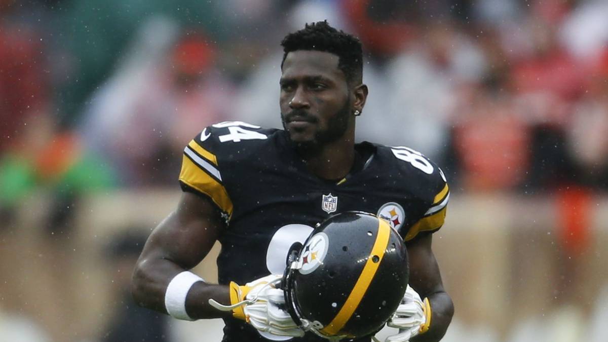Antonio Brown en partido de Steelers