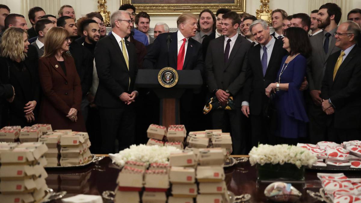 Donald Trum en la Casa Blanca