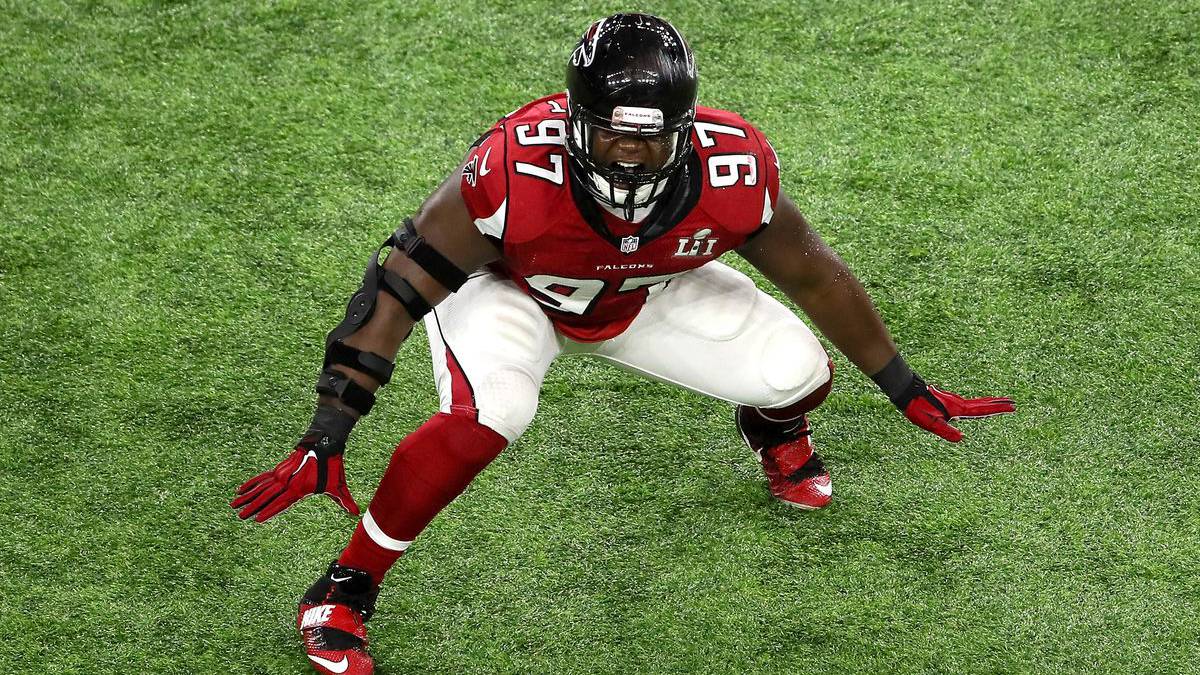 Grady Jarrett en partido de los Falcons