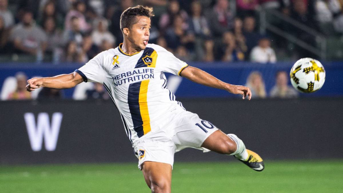 Giovani dos Santos in action with LA Galaxy from the MLS