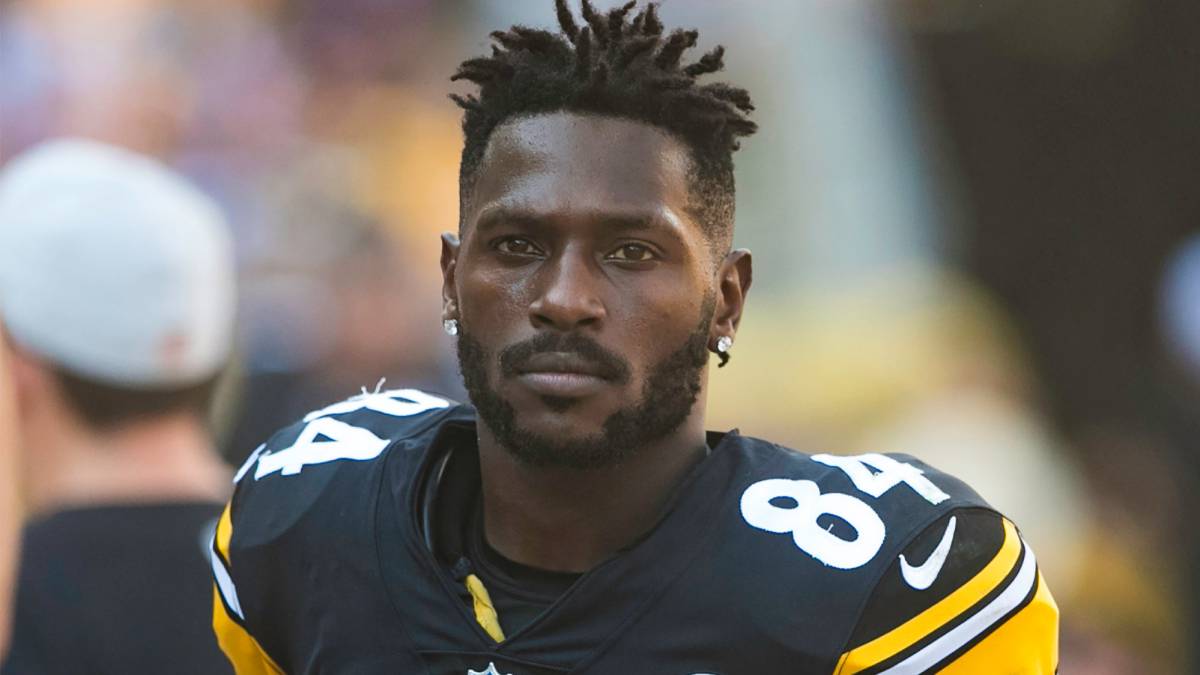 Antonio Brown en partido de Steelers