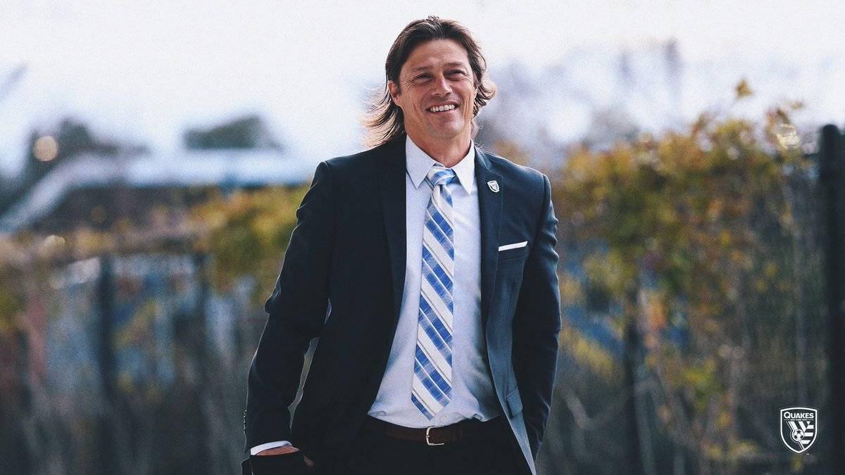 Matías Almeyda llegando a un partido con San José Earthquakes