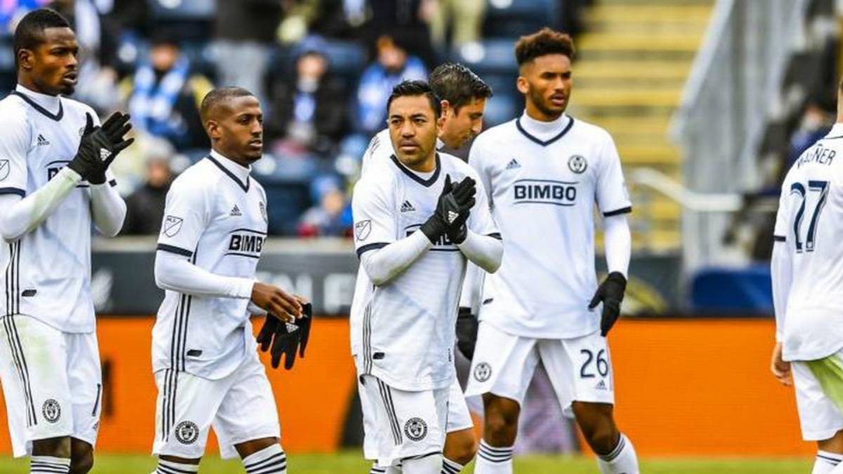 Marco Fabián in action with his new team Philadelphia Union of the MLS