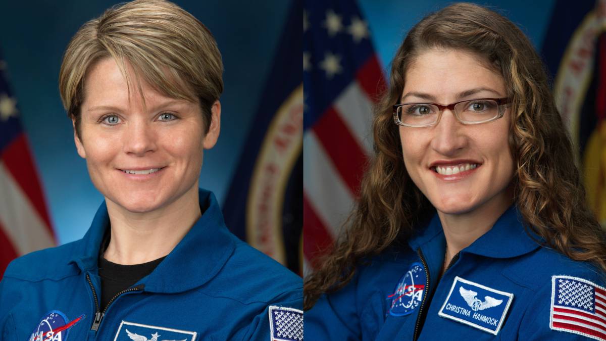 Las estadounidenses astronautas, Anne McClain y Christina Koch, protagonizarán por primera vez en la historia una caminata espacial de solo mujeres y además serán asistidas por dos mujeres desde la Tierra.