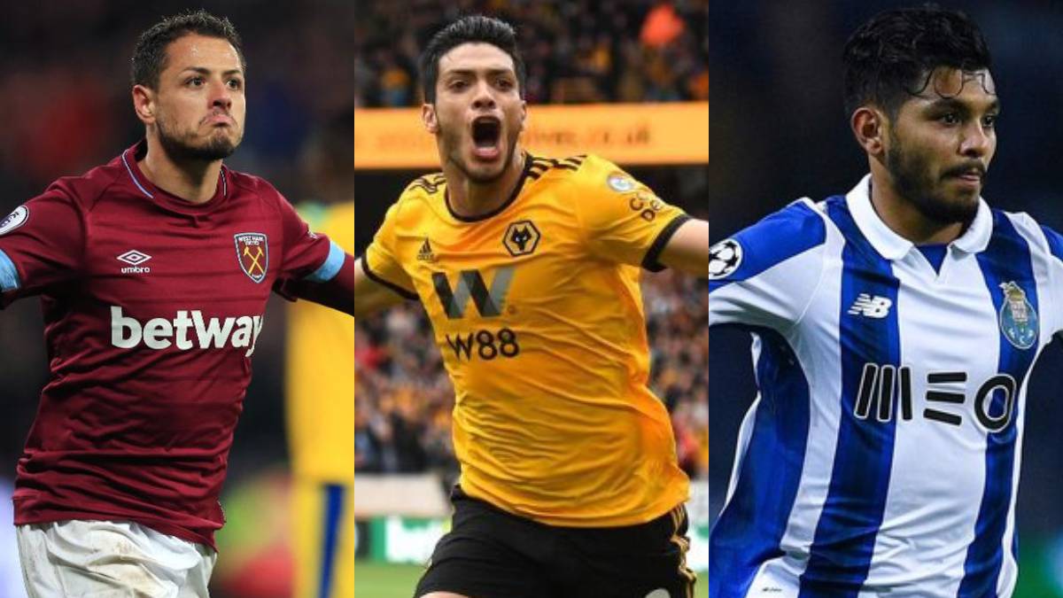 Collage of Chicharito Hernández, Raúl Jiménez and Tecatito Corona