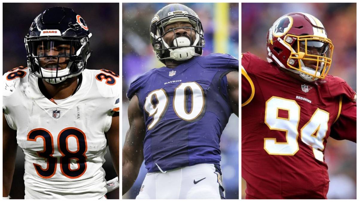 Adrian Amos, Za'Darius Smith y Preston Smith