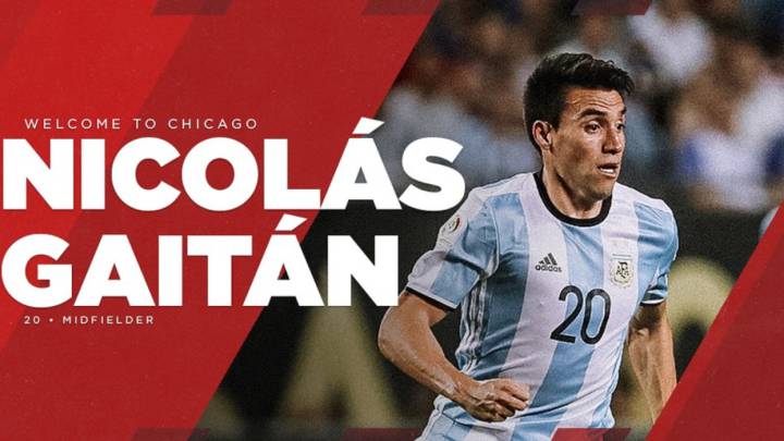 Oficial: Nico Gaitán es nuevo jugador de Chicago Fire