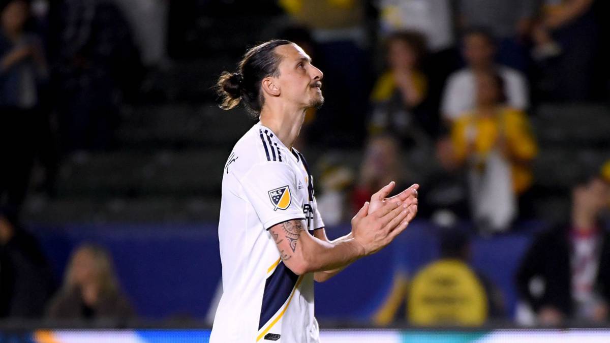 Zlatan en partido en LA Galaxy