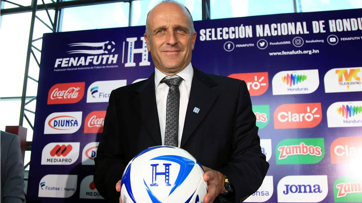 Fabián Coito con Honduras