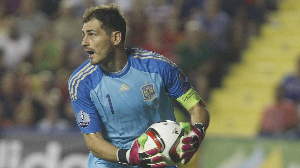 Iker Casillas with Spain National team