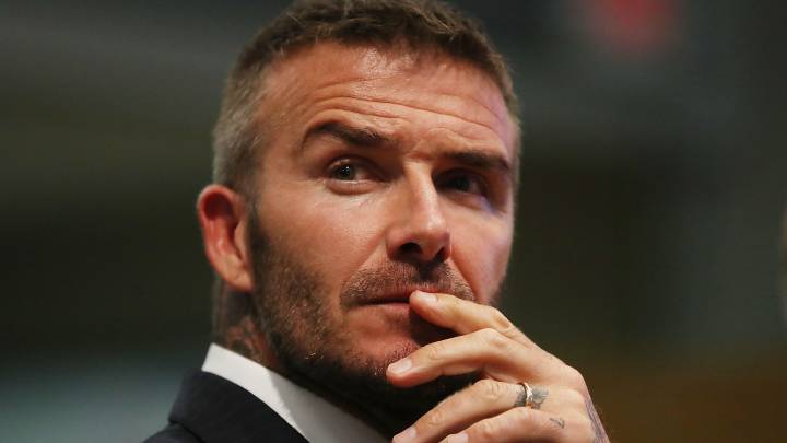 David Beckham attends a meeting at the Miami City Hall during a public hearing about building a Major League soccer stadium on a public golf course