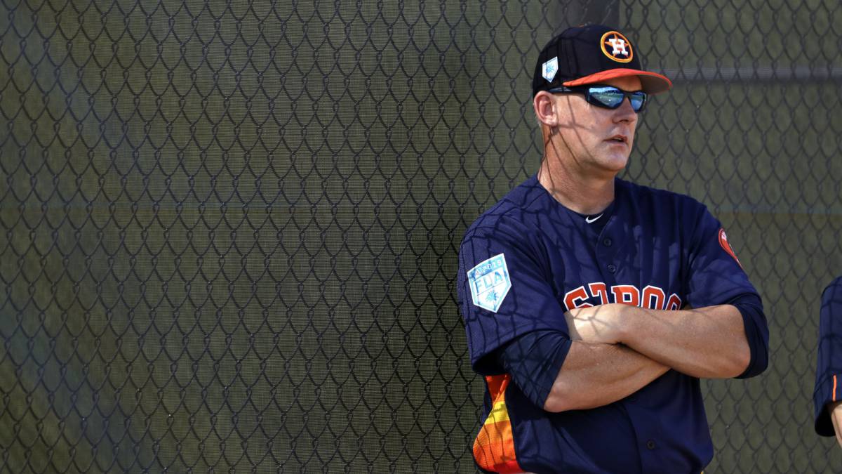 A. J. Hinch en spring training de los Astros