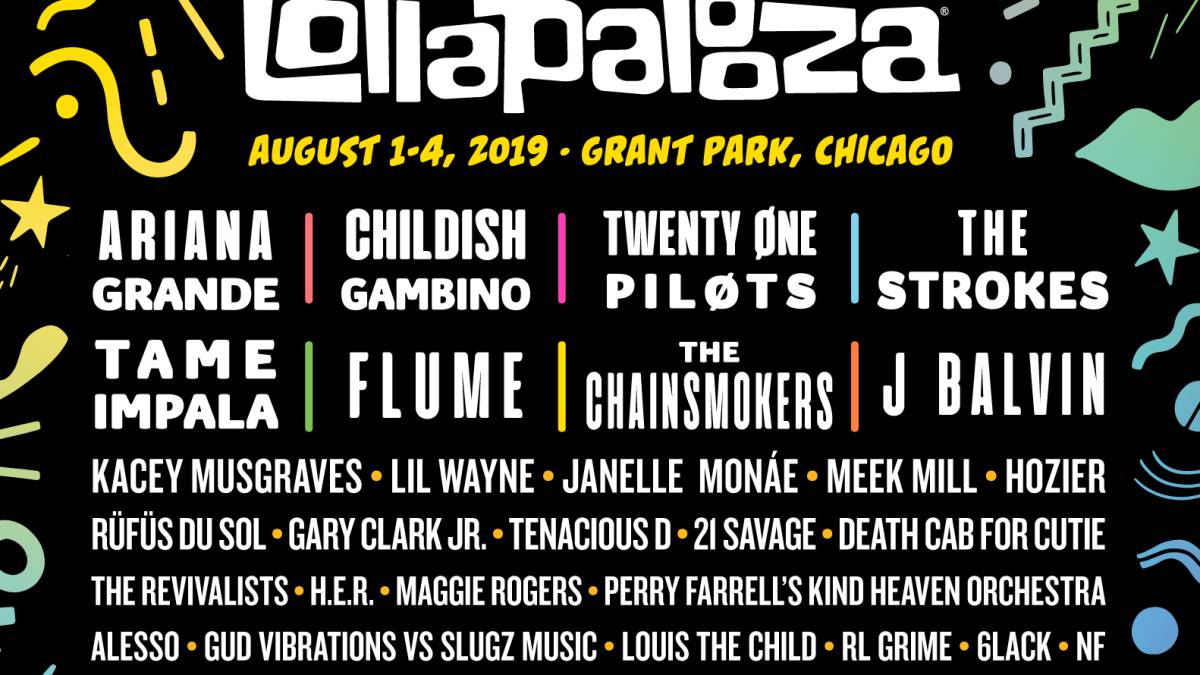 Ariana Grande y The Strokes en el headline de Lollapalooza 2019