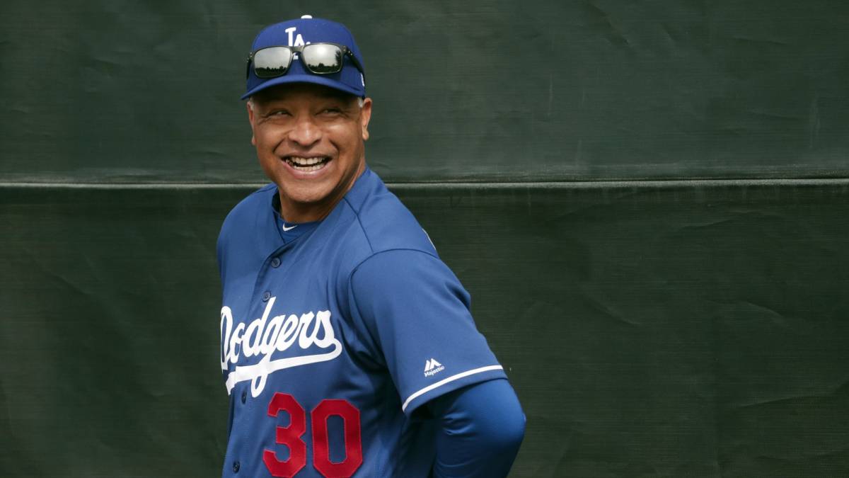 Dave Roberts en spring training de los Dodgers