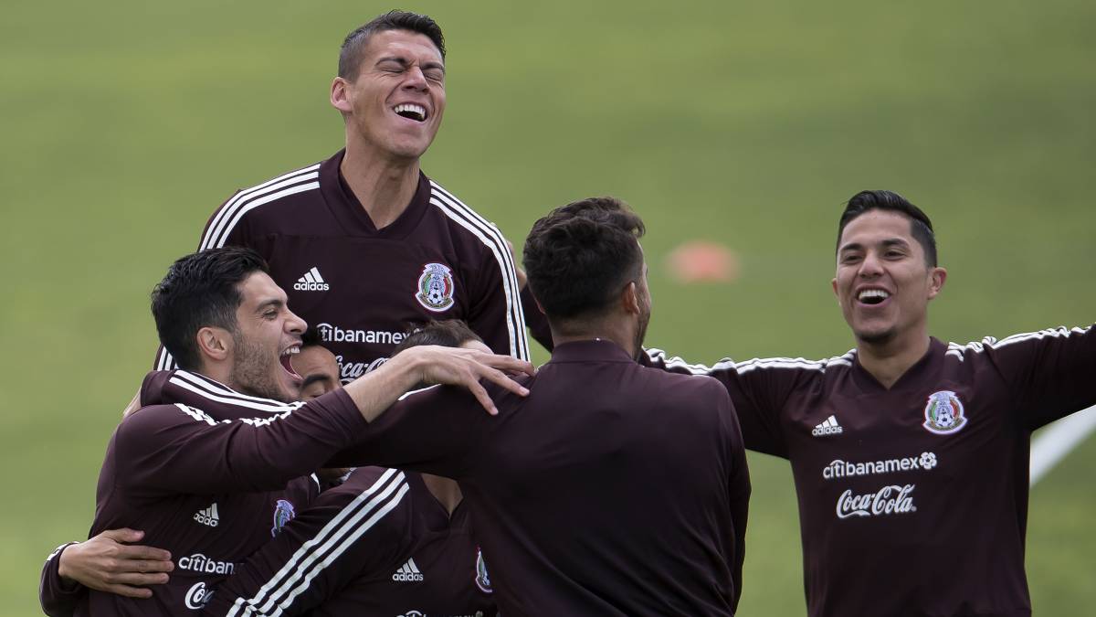 Mexican National team players during practice at Chulavista Elite Athlete Training Center