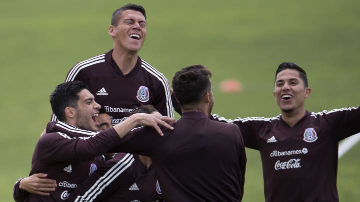 Mexican National team players during practice at Chulavista Elite Athlete Training Center