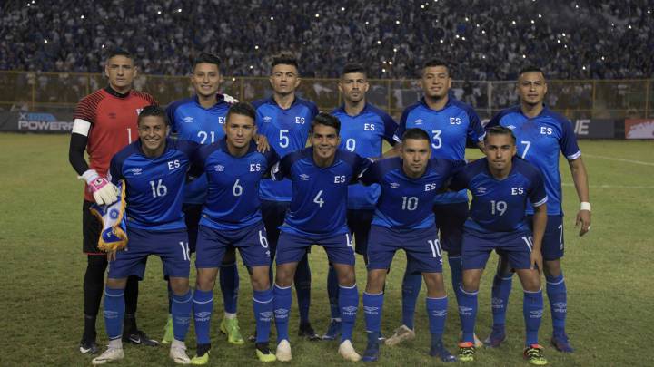 El Salvador en partido ante Jamaica