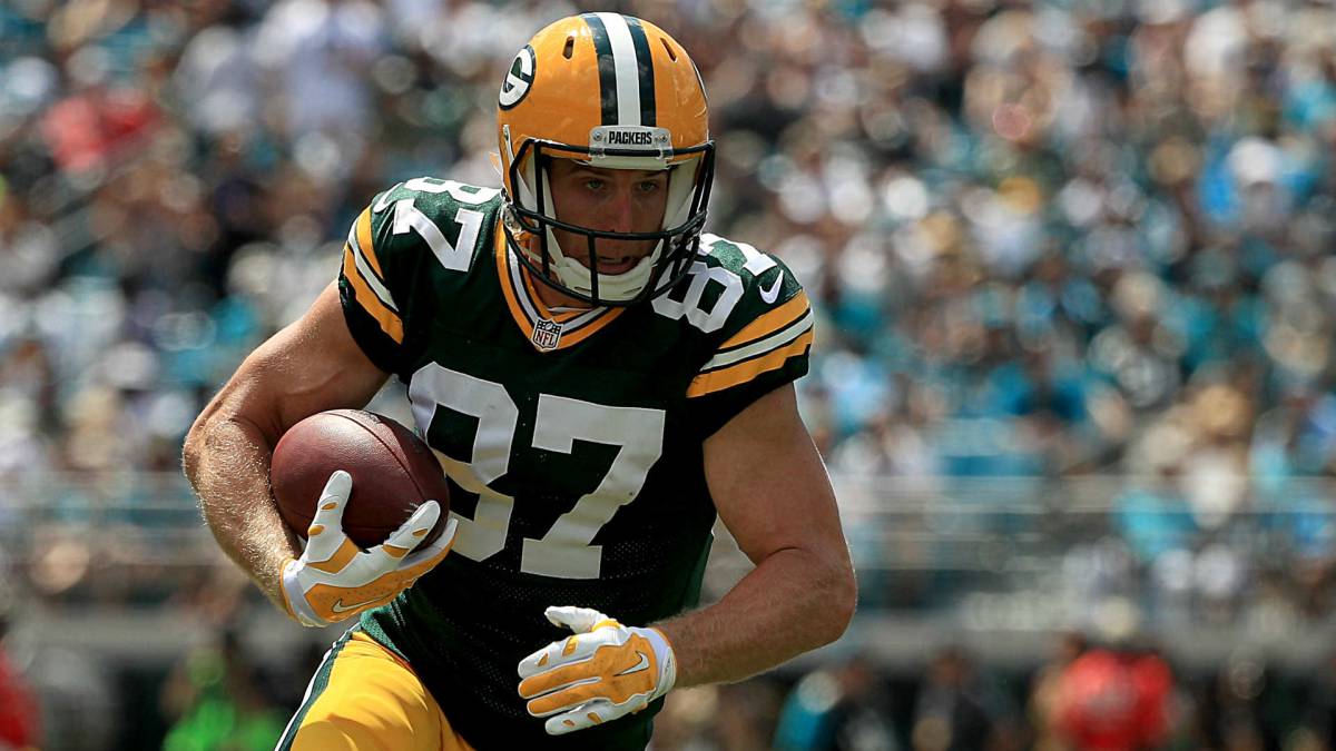 Jordy Nelson en partido de los Packers
