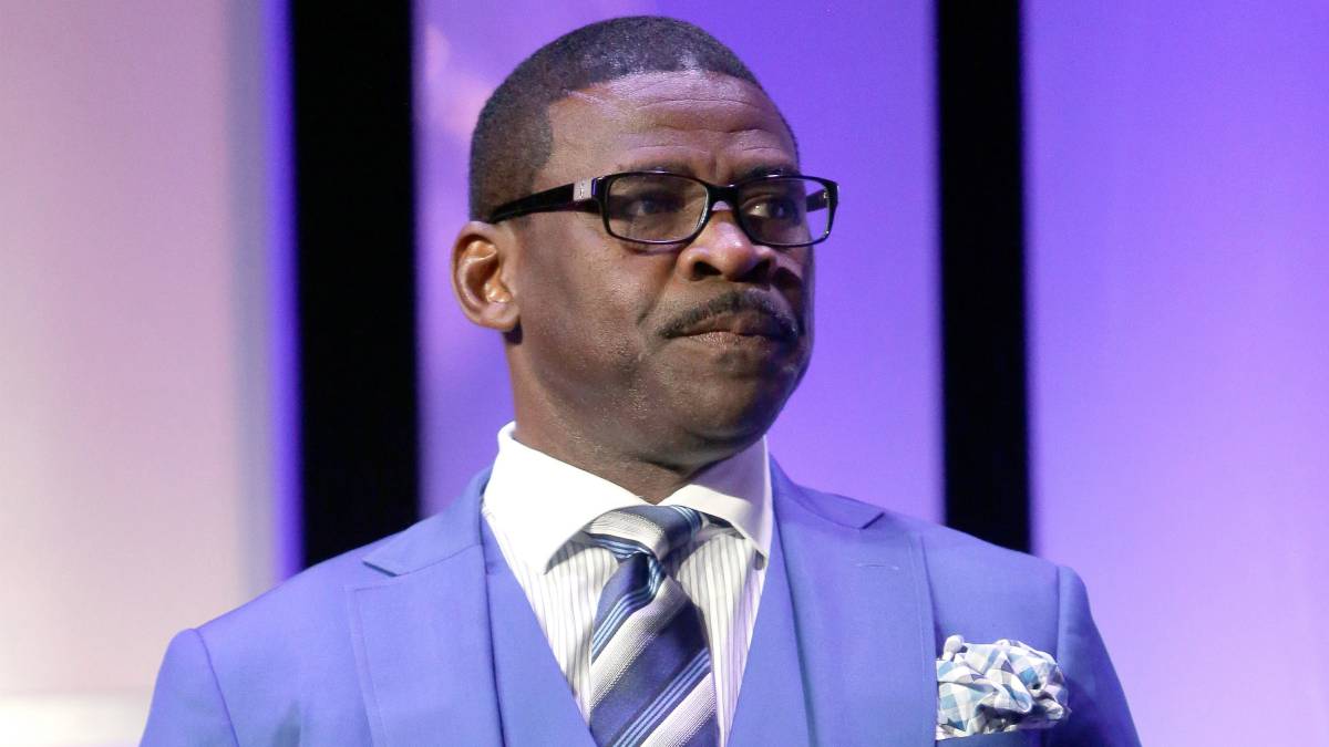 Michael Irvin en evento de NFL