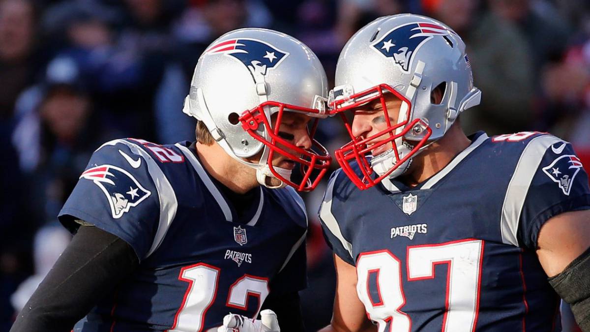 Tom Brady y Rob Gronkowski