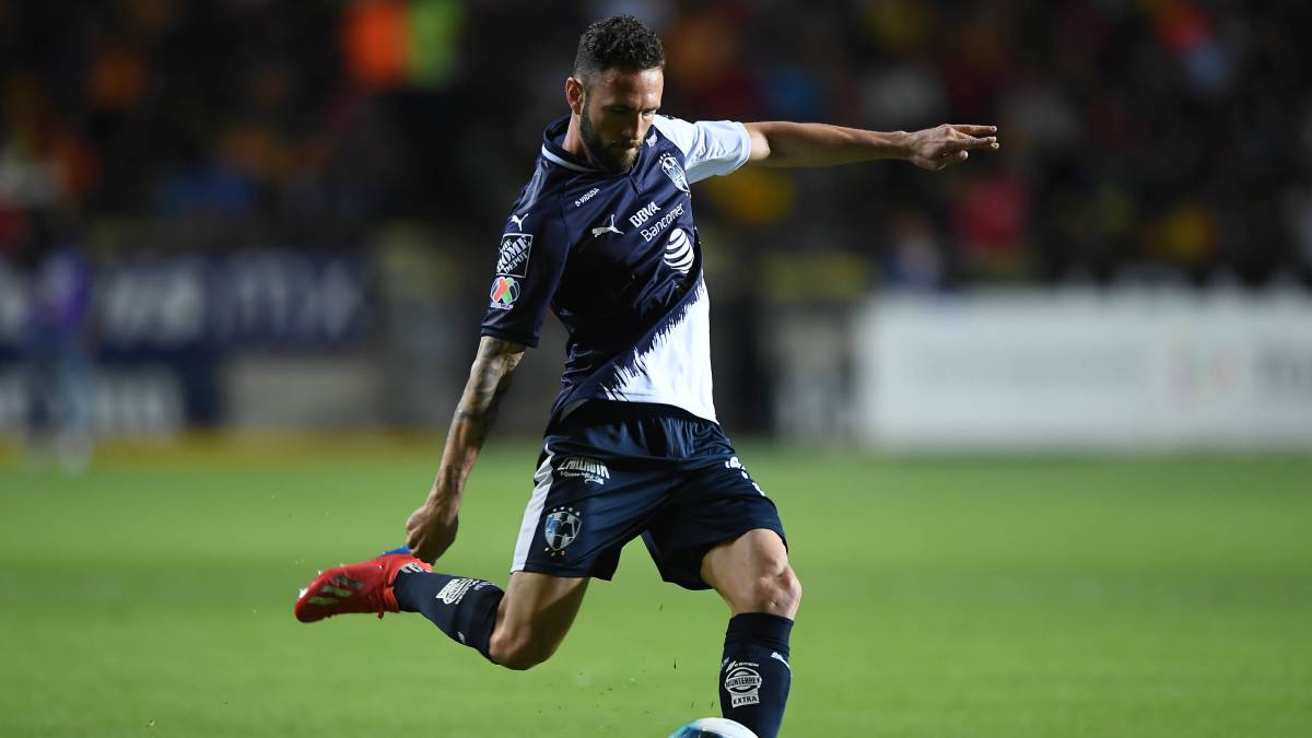 Miguel Layún in action with Rayados Monterrey of the Liga MX