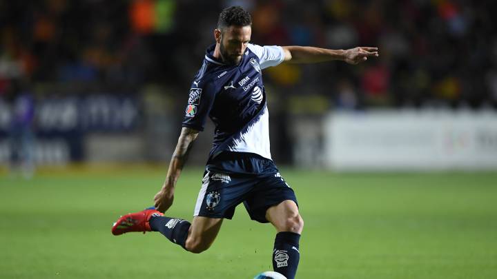Miguel Layún in action with Rayados Monterrey of the Liga MX