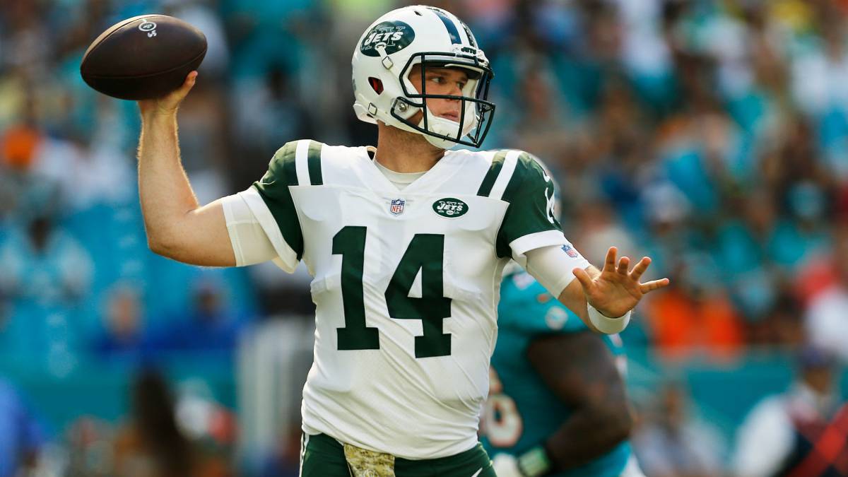 Sam Darnold en partido de los Jets