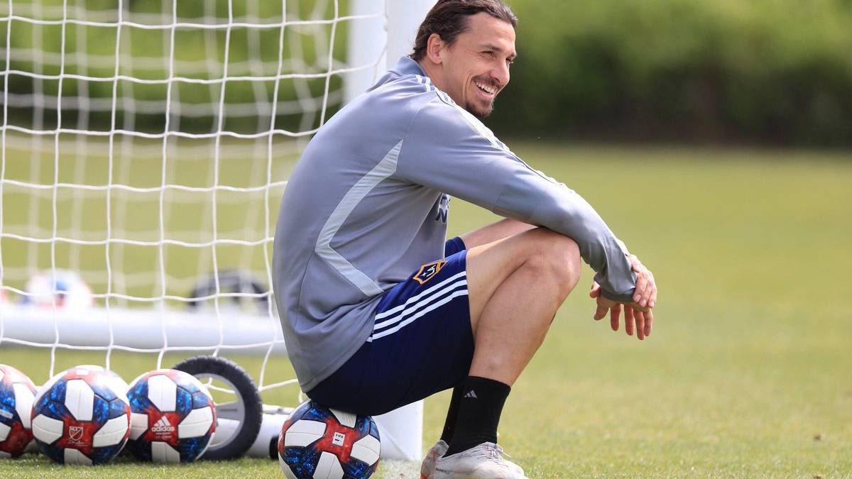 Zlatan en una sesión de entrenamiento