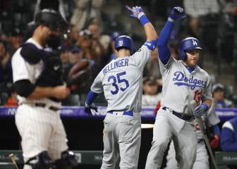 Dodgers barre 'a palos' a los Rockies en Colorado