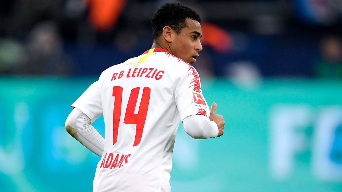 Tyler Adams with his new club RB Leipzig of the Bundesliga