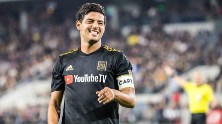 LAFC captain Carlos Vela in action during the match against Real Salt Lake