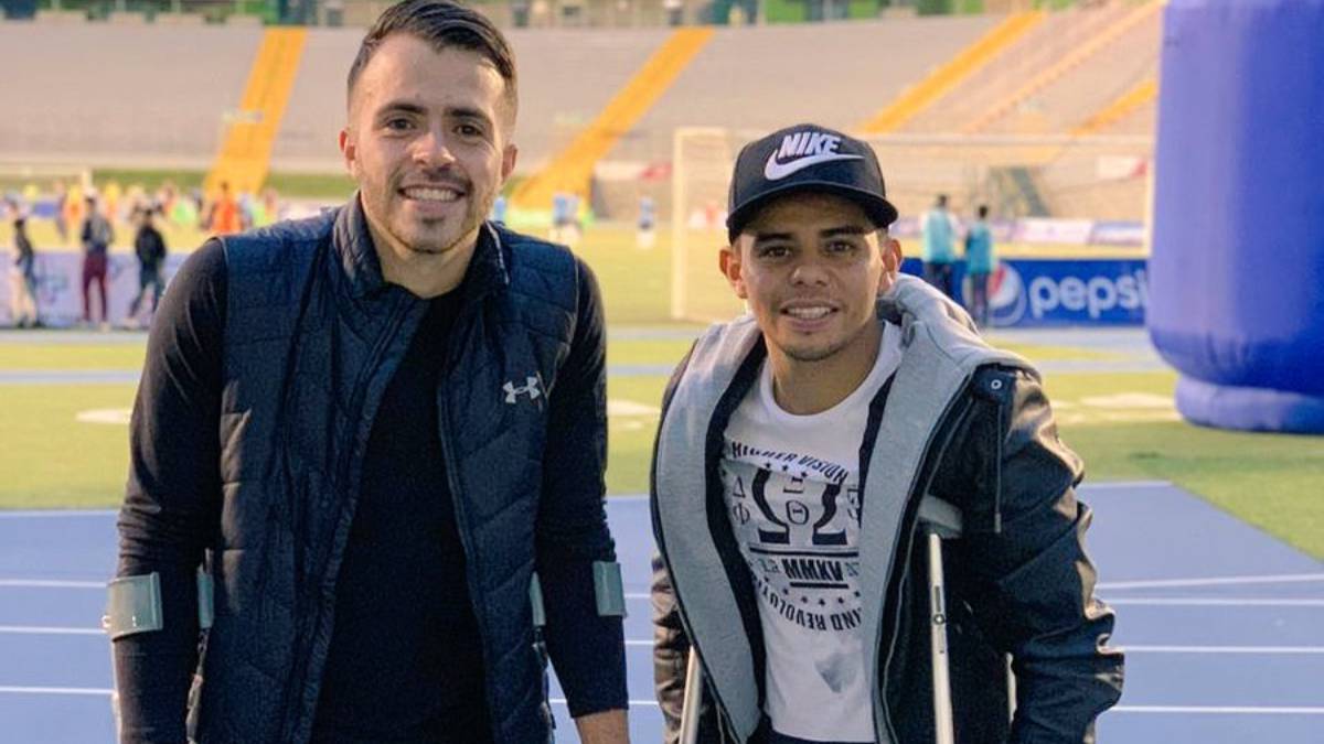 Alexander Larín luego de su lesión con Comunicaciones