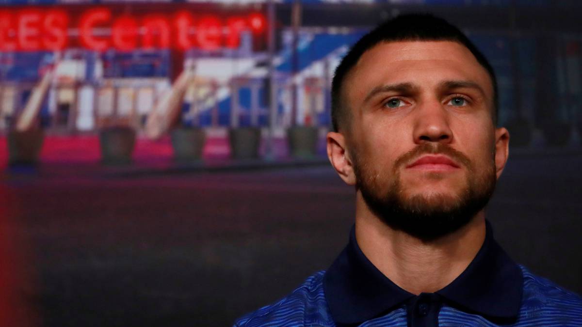 Vasyl Lomachenko en conferencia de prensa