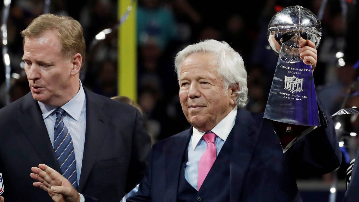 Defensa de Robert Kraft pide que no se hagan públicos los videos