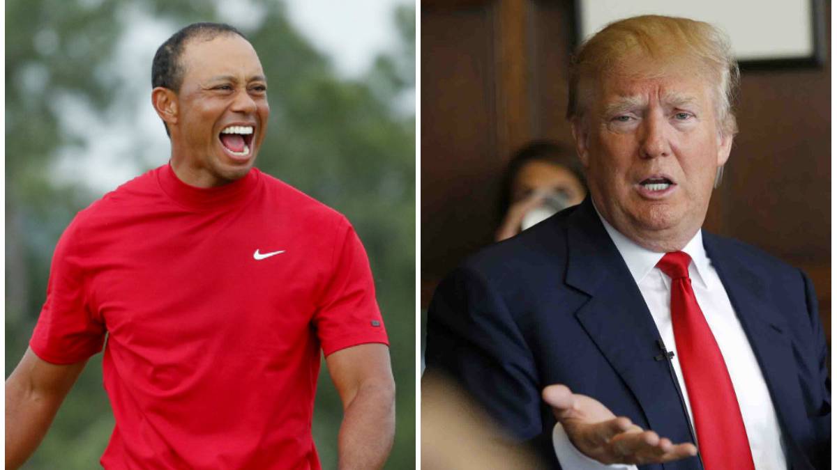 Trump dará "premio especial" a Tiger por victoria en Augusta