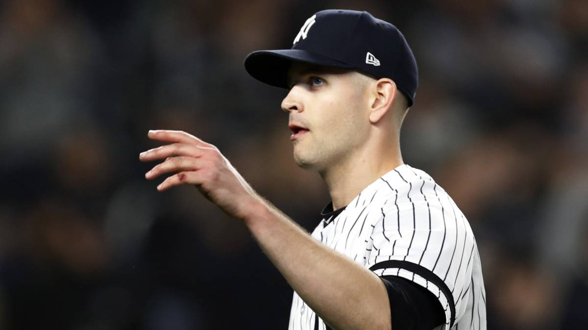 James Paxton en partido contra Red Sox