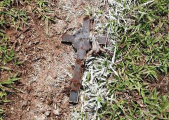 Brujería en el fútbol salvadoreño, encuentran cristos