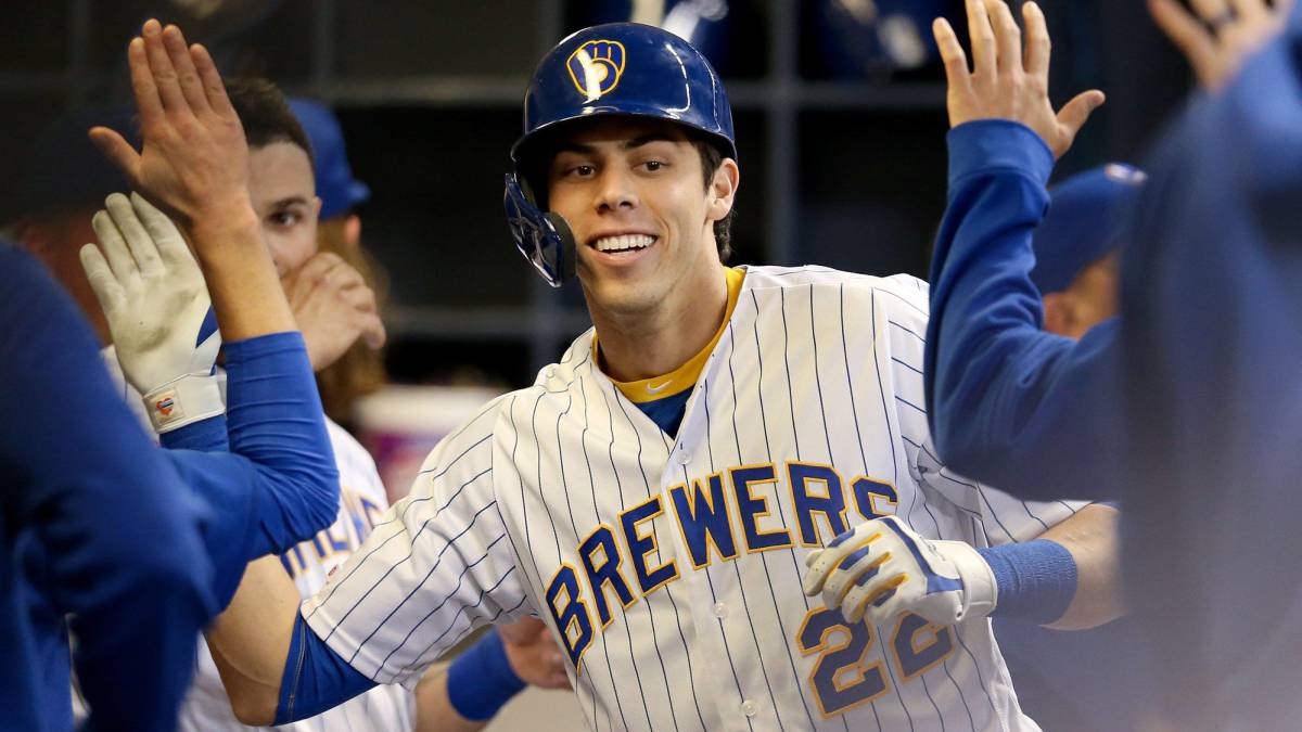 Christian Yelich contra los Dodgers