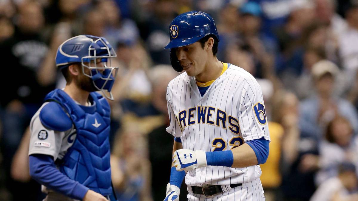 Christian Yelich contra los Dodgers
